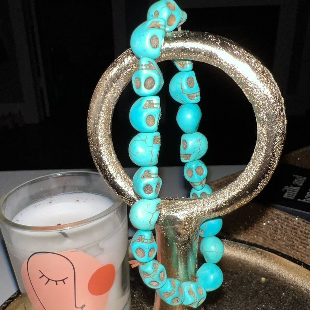 Turquoise Skull Bracelet